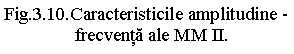 Text Box: Fig.3.10.Caracteristicile amplitudine -
               frecventa ale MM II.


